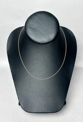 Cadena de bolas EternaGold de oro amarillo de 14 quilates de 16” hecha en Italia 3,8 g ¡Hermosa!  Foto 1 de 4