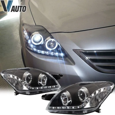 LED Headlights For Toyota Yaris 2007-2012 Vios Sedan 08-13 - Image 1 of 4
