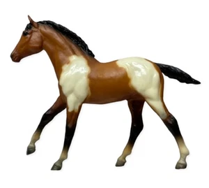 Vtg Breyer Bay Pinto Stock Horse Foal 1984 Action American Paint AHSF Model #237 - Picture 1 of 22