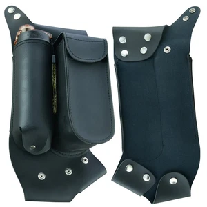 Alforja derecha protector barra de choque bolsa soporte botella de agua para bicicletas Harley Touring - Imagen 1 de 6