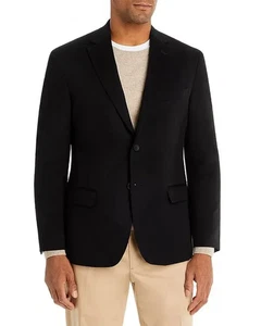 $798 Bloomingdale's Regular Fit Cashmere Blazer Black 48R ejl1125b - Picture 1 of 4