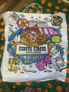 ¡Vintage! Bolsa de plástico Circus Circus Hotel - Tienda de recuerdos de Las Vegas - Imagen 1 de 4