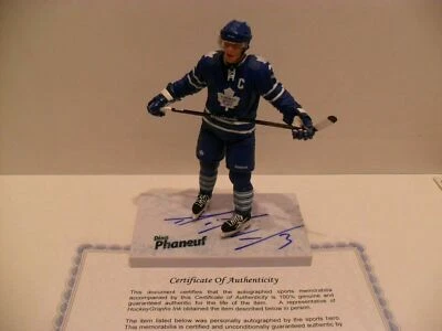 Dion Phaneuf Autographed Toronto Maple Leafs McFarlane COA  Lim. Ed.  #121/2000 - Image 1 of 4