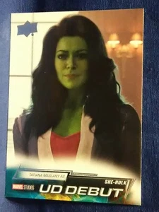 2024 Upper Deck Marvel Studios Ser 1 UD Debut #123 Tatiana Maslany as She Hulk - Picture 1 of 2