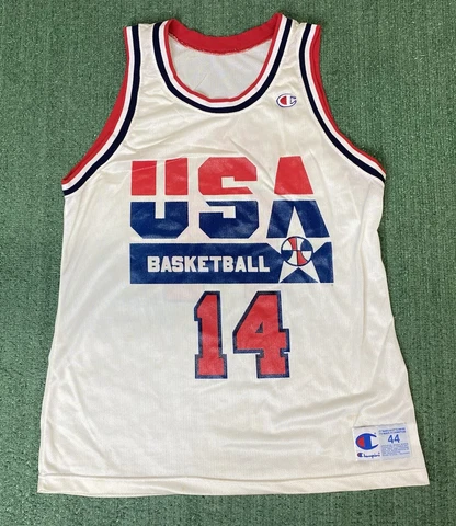Vintage 90's Champion Dream Team Charles Barkley Jersey #14 USA Size 44 Cover