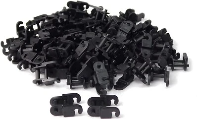 ☀️AUTHENTIC LEGO New Black Technic Link Chain Link 100x Pieces tank track tread - Image 1 of 2