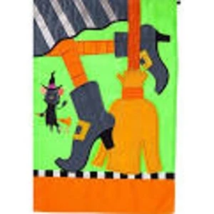 "Si el zapato se adapta a 168688 apliques de hoja perenne bandera de jardín 12,5"" x 18""" - Imagen 1 de 1