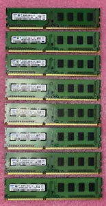 Lot ( 8 ) 2GB Samsung M378B5773DH0-CH9 1Rx8 PC3-10600U DDR3-1333MHz Desktop RAM - Picture 1 of 10
