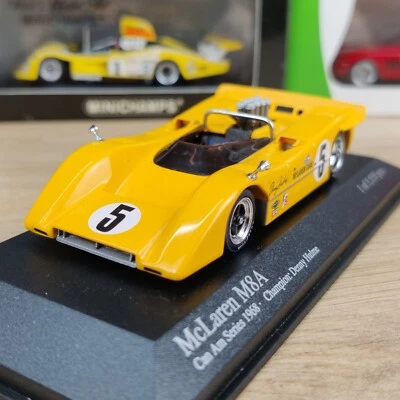 AUTO MINICHAMPS MCLAREN M8A CAN AM SERIE 1968 #5 D.HULME 1:43 1 DI 5.555 PZ - Immagine 1 di 4
