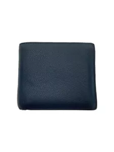 LOEWE Cartera Plegada Doble Moneda Sensación de Uso Doble Pliegue Cuero Azul Marino Para Hombres Usada - Imagen 1 de 6