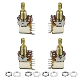 Potenciómetros de empuje para guitarra FLEOR 2 A500K + 2 B500K eje largo ollas de cobre - Imagen 1 de 10