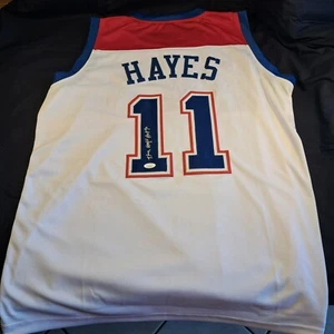 Elvin Hayes Signed BIG E Bullets Jersey JSA Sticker HOF - Picture 1 of 4