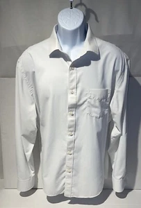 UNTUCKit Gironde Shirt Mens XL 51 Chest Relaxed White Performance Stretch Nylon - Picture 1 of 18