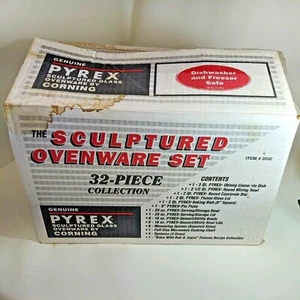 Pyrex Vintage 32 Piece Clear Ovenware Collection, New Open Box. Item #2032 - Picture 1 of 12