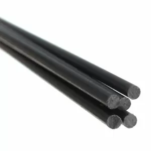 3mm Diameter x 500mm Carbon Fiber Solid Rod Round Bar Pin Fit For RC Airplane - Picture 1 of 3