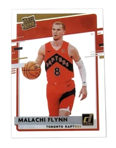 2020-21 Panini Clearly Donruss Malachi Flynn Gold Rated Rookie Toronto RC #58 - Picture 1 of 2