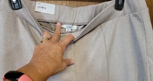 NUEVO CON ETIQUETAS Mujer CROFT & BARROW Pull On PANTALONES PONTE Talla XL Estampado Tostado $42 - Imagen 1 de 5