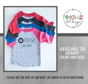 Camiseta Raglán Leones Tigres y Osos Oh My Camisa Niño/Bebé Niño/Niña Animal Zoológico - Imagen 1 de 5