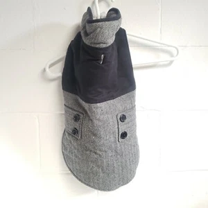 Pet Supplies Plus Hund Winter Fleece Weste Gr. XL schwarz & grau 14,5" Hals 20" Körper - Bild 1 von 12