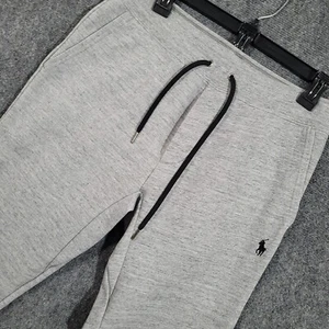 Polo Ralph Lauren SweatPants Men Small Gray Black Pony Jogger 30x28 Performance - Picture 1 of 9