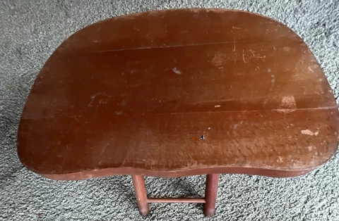 Vintage 1950s NEVCO Fold N Carry Stool Milking YUGOSLAVIA Collectible 12.5x8.5x9 Cover
