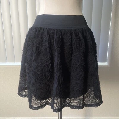 Mini falda forrada negra Xhilaration para mujer talla: M/M Foto 1 de 4