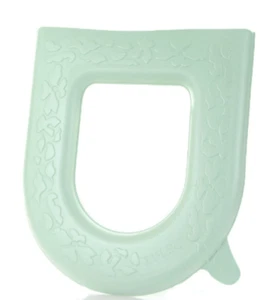 EVA material universal adhesive toilet seat with washable cushion for all season - Picture 1 of 5