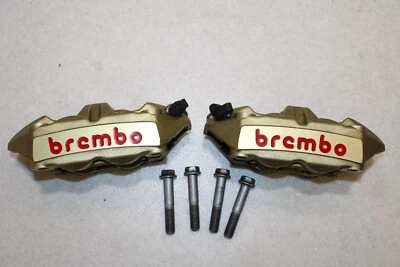 DUCATI 1198 1098 848 749 999 MONSTER BREMBO MONOBLOCK GOLD BRAKE CALIPERS BOLTS - Image 1 of 2