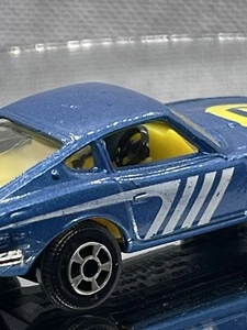 ✨Vintage Playart✨Datsun 240Z✨Blue with Yellow Interior ✨White Stripes✨Nissan - Picture 1 of 7