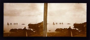 Bretagne.Concarneau.Bateau.Mer.Personnages.Finistère.Vue stereo sur verre 6x13. - Picture 1 of 1