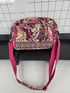 Vera Bradley Floral Large Metropolitan 3 Compartment Laptop Bag Great Condition - Picture 1 of 8