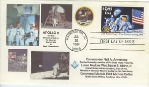 #2842 $9.95 Express Mail FDC, Masonic cachet Washington, DC - Picture 1 of 1