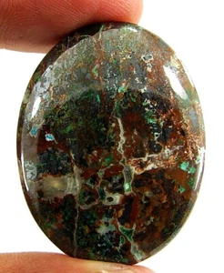 68.15 Ct Natural Chrysocolla Loose Gemstone Stone Cab Wire Wrap Stone - 23821 - Picture 1 of 2