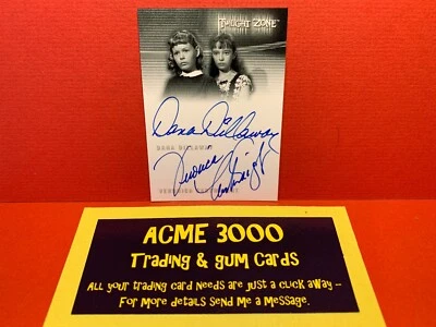 Twilight Zone Rod Serling Edition  DILLAWAY & CARTWRIGHT Dual Autograph Card DA2 - Image 1 of 2