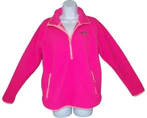 Vineyard Vines Sherpa Half-Zip Pullover Sweater Fiesta Fuscha X-Small New w/ Tag - Picture 1 of 11