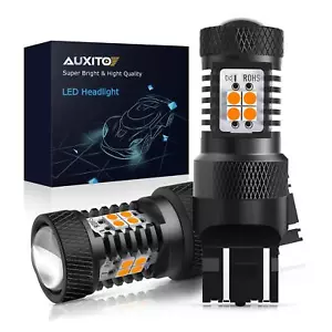 AUXITO Amber 7443/7440 LED Front Turn Signal Light Bulbs No Hyper Flash Canbus A - Picture 1 of 10