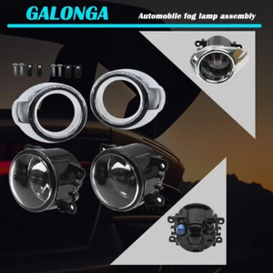 Clear Lens Bumper Driving Fog Lights Lamps w/ Bulbs For Ford Focus 2012-2014 - Foto 1 di 8