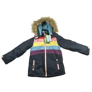 Lily & Dan Children’s Small Multicolor Water Repellent Windproof Puffer Coat