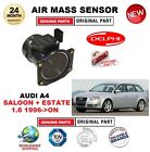 FOR AUDI A4 SALOON ESTATE 1.6 1996-ON AIR MASS SENSOR 4-PIN D-SHAPE with HOUSING