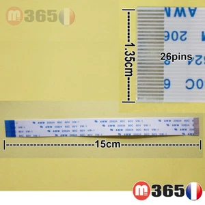 NAPPE 26 pins (opposées face) universel standard cable nappe 15cm largeur 1.35cm - Bild 1 von 1
