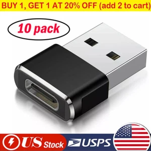 10-50 PACK USB C 3.1 Type C Female to USB 3.0 Type A Male Port Converter Adapter - Picture 1 of 22