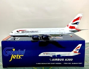 Gemini Jets 1:400 British Airways Airbus A380 G-XLEA GJBAW1087 - Picture 1 of 1