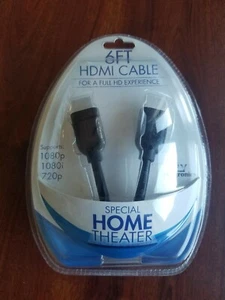 Cable HDMI de 6 pies SLY Electronics; cine en casa especial; SC106; 1080p; 1080i; 720p - Imagen 1 de 12