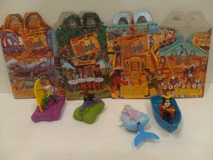 Vintage 1991 McDonald's HOOK Happy Meal Toys & 3 Boxes - Picture 1 of 14