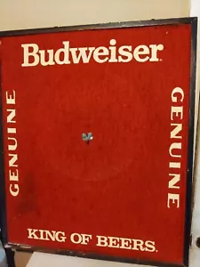 Vintage Budweiser Dartscheibe Montagebrett Stahlspitze Man Cave 32" lang 37" hoch - Bild 1 von 22