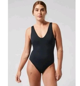 NUEVO CON ETIQUETAS ATHLETA Seychelles Traje de Baño de Una Pieza Talla L GRANDE Negro Inalámbrico - Imagen 1 de 7