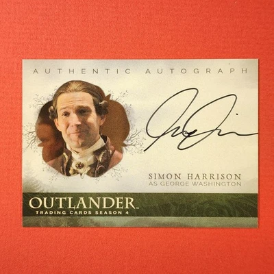 5-08-08 PWE. 2020 outlander 4 sh simon harrison george washington auto autograph - Image 1 of 2