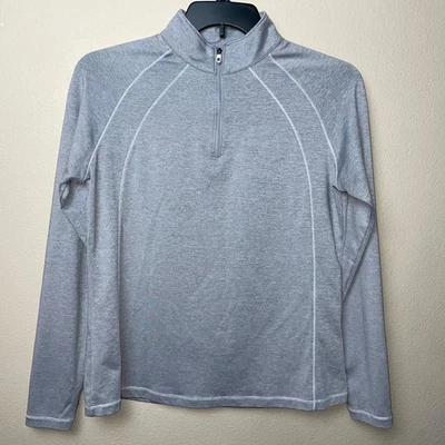 Pullover gris pequeño Foot Joy FJ para mujer rendimiento 1/4 cremallera golf pickleball Foto 1 de 4