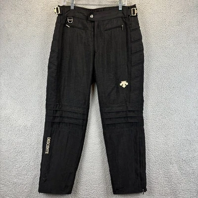 Descente Ski Pants 34 x 29 Black Snowboard Waterproof Insulated Adjustable - Image 1 of 4
