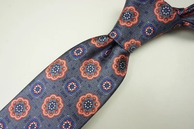 Brioni шелк светло-синий розовый цветочный почтовая марка стандартный галстук сделано в Италии новый - Изображение 1 из 4